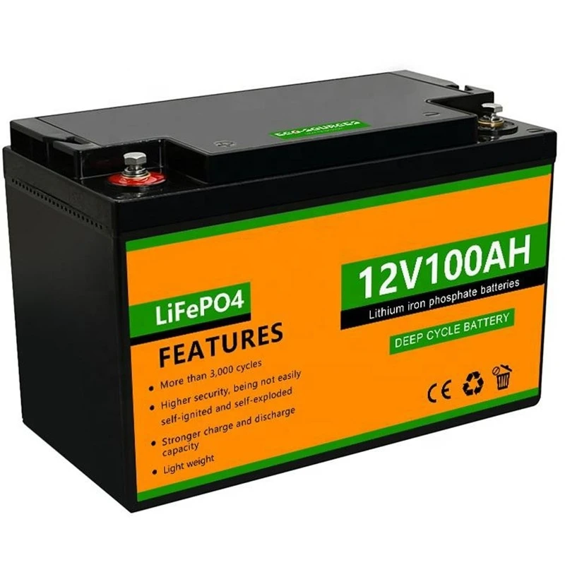 12V 100Ah Deep Cycle LiFePO4 batteri
